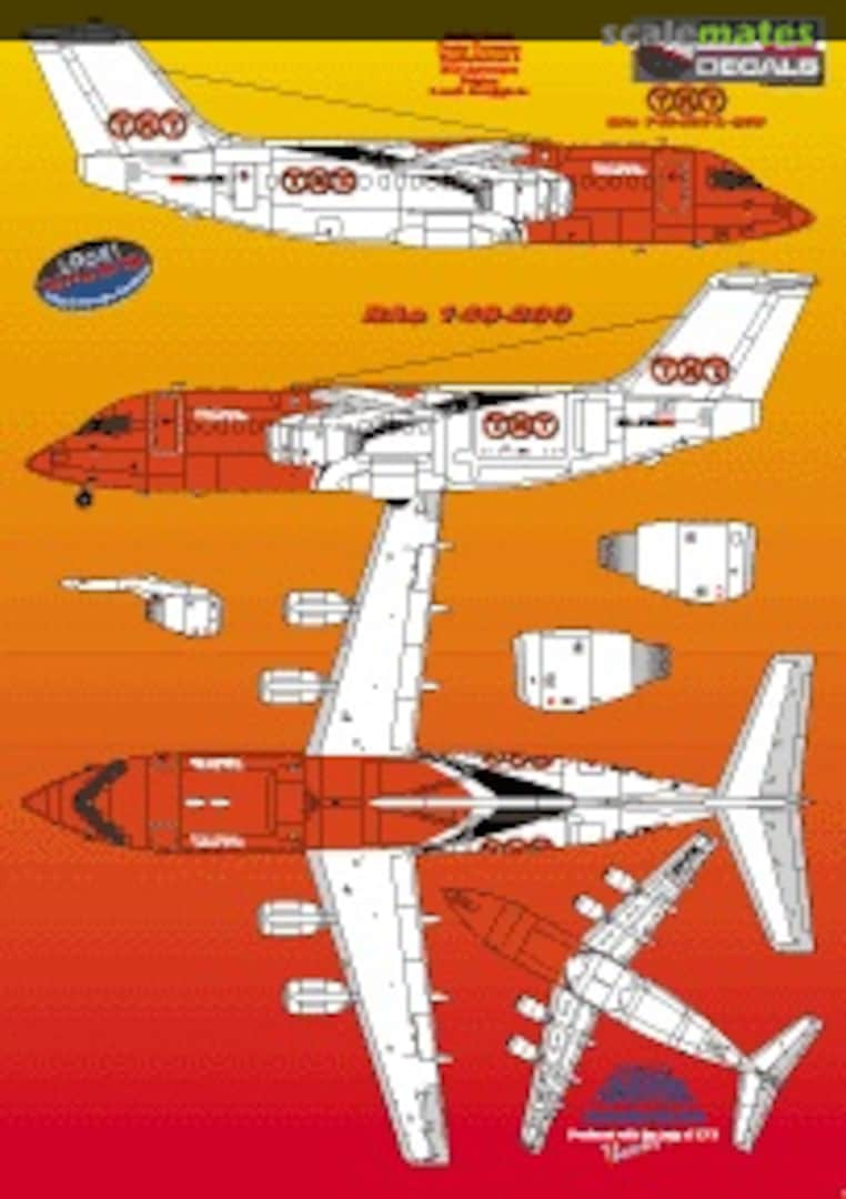 Boxart TNT Express BAe146-200 /-300 SKY144-48 Skyline Decals