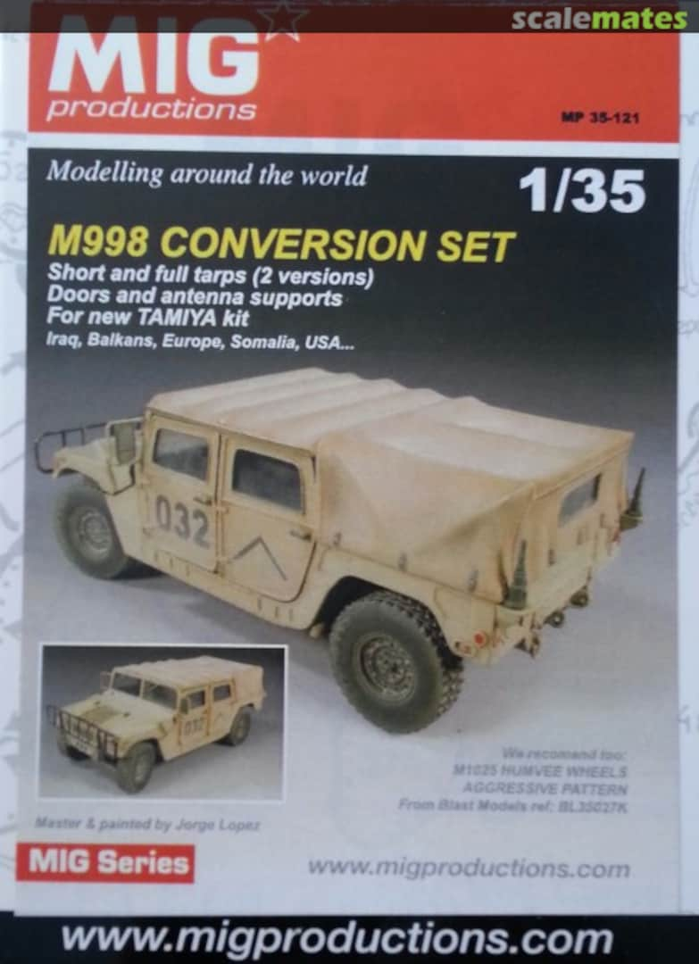 Boxart M998 Conversion Set MP 35-121 MIG Productions