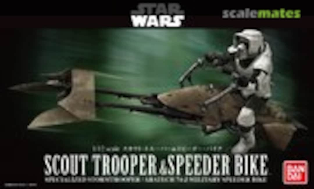 1:12 Scout Trooper &amp; Speeder Bike (Bandai 0196693)