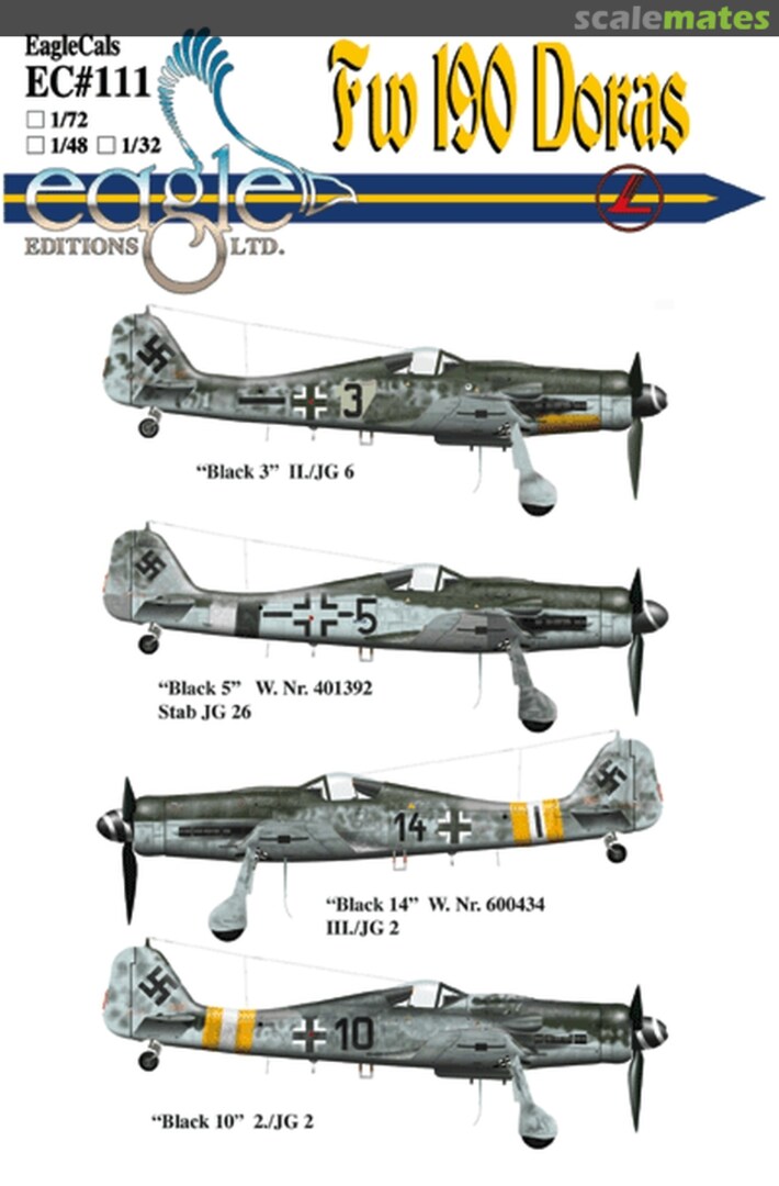 Boxart Fw 190 Doras EagleCals EC32-111 Eagle Editions