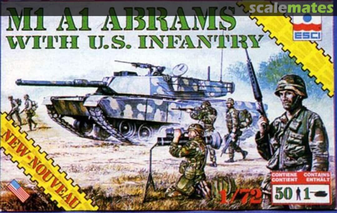 Boxart M1A1 Abrams with U.S. Infantry 8602 ESCI