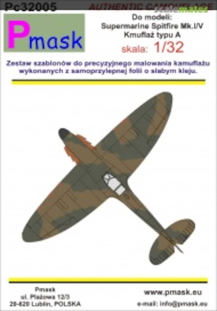 Boxart Supermarine Spitfire Mk.I/V PC32005 Pmask