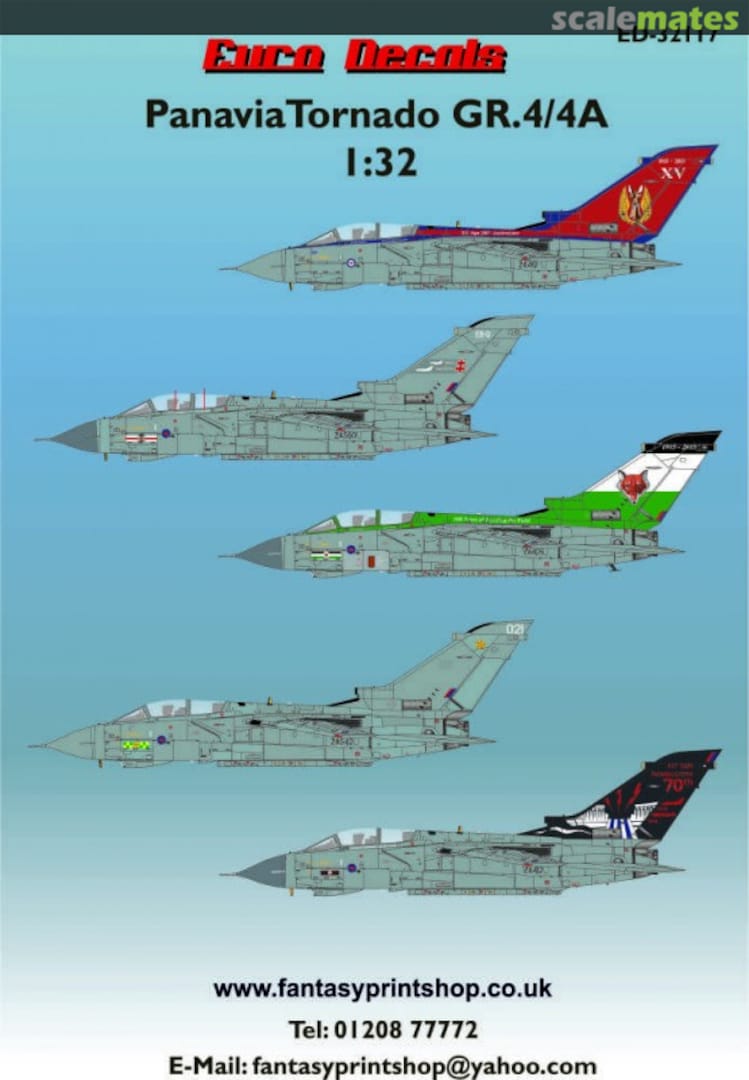 Boxart Tornado GR.4/4A Jubil ED-32117 Euro Decals