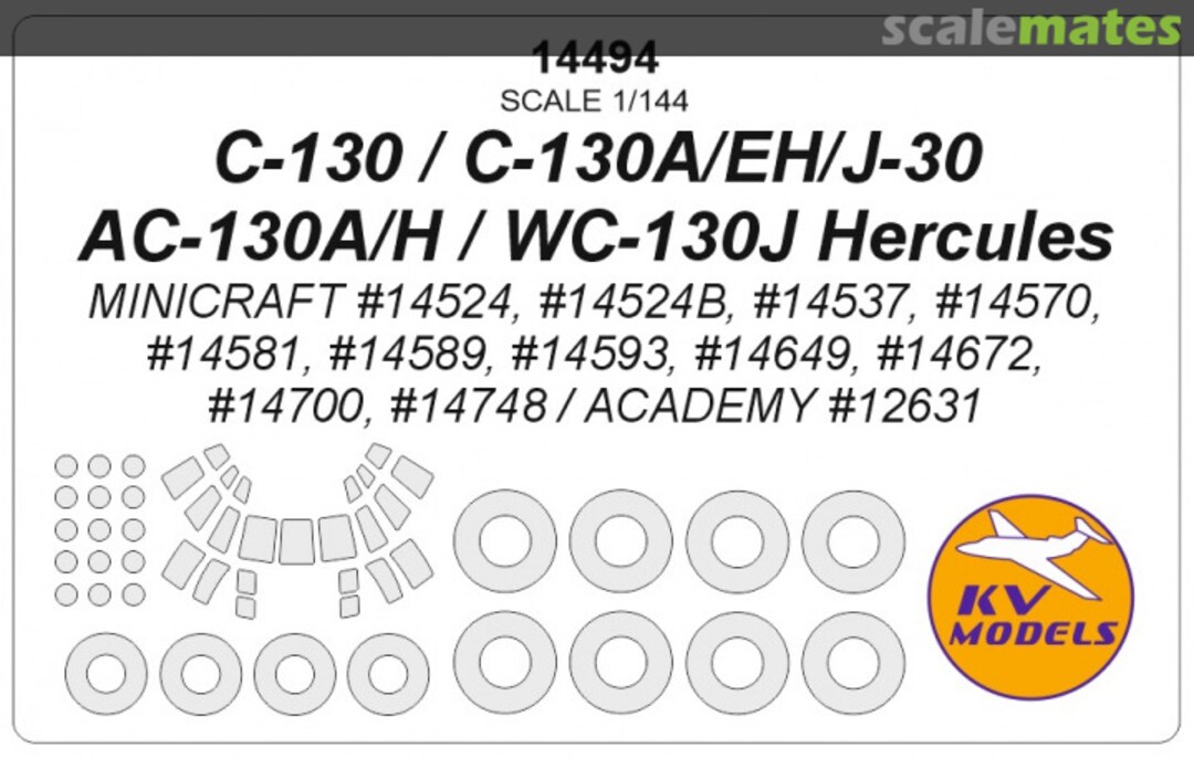 Boxart C-130 / AC-130 / WC-130 Hercules 14494 KV Models