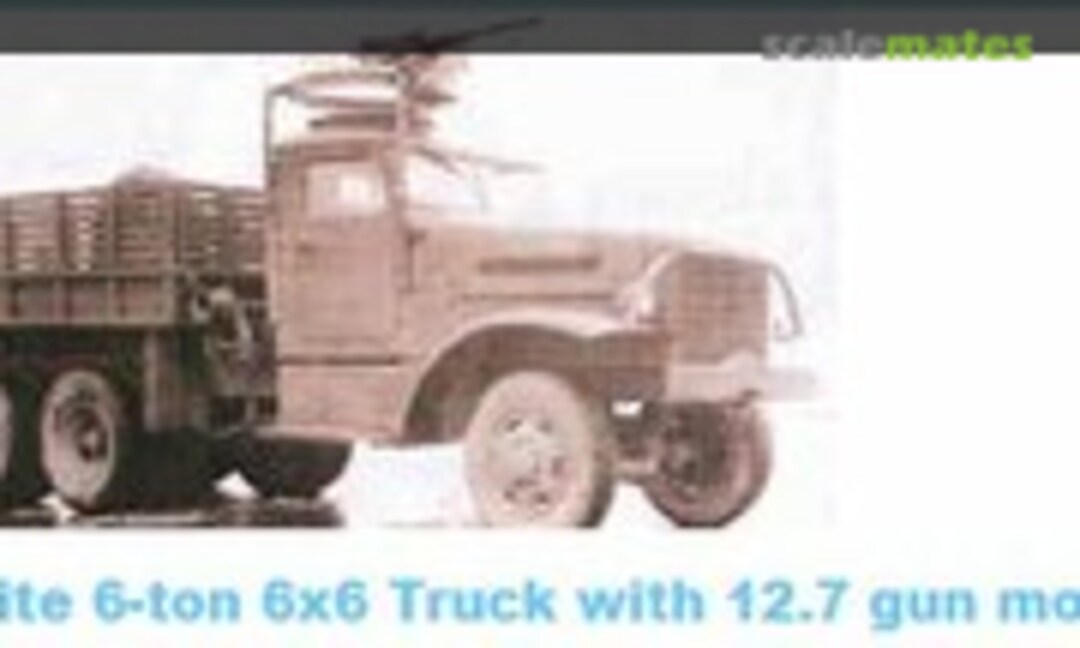 1:35 White 6-ton 6x6 Truck with 12.7 gun mount (P.S.P. 35046)