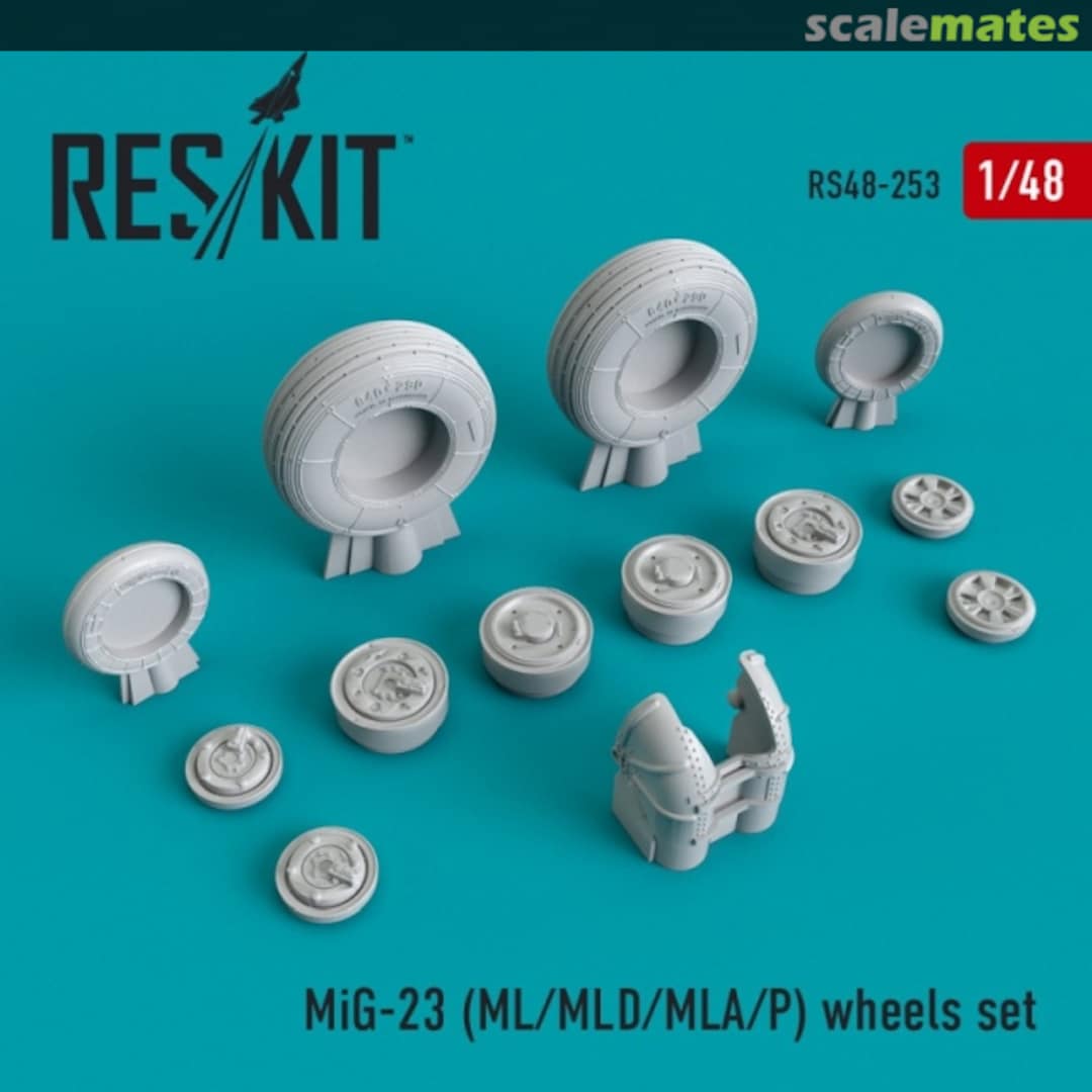 Boxart MiG-23ML/MLA/MLD/P wheels set RS48-0253 ResKit