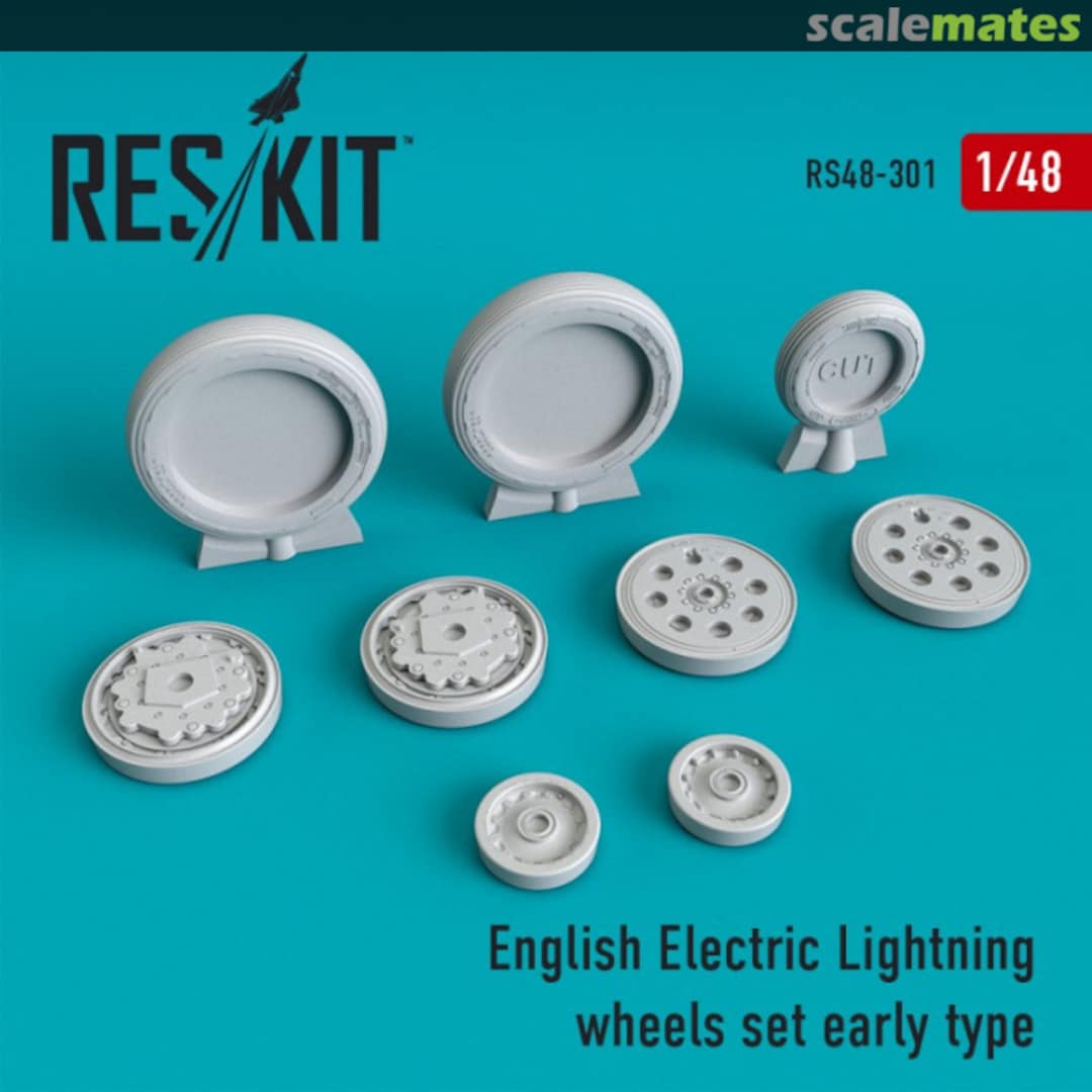 Boxart English Electric Lightning - wheels set (early) RS48-0301 ResKit