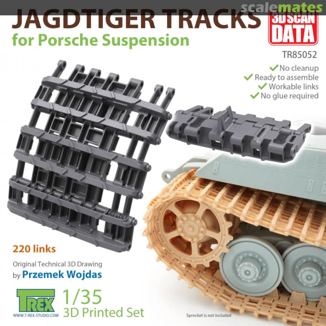 Boxart Jagdtiger Tracks for Porsche Suspension TR85052 T-Rex Studio