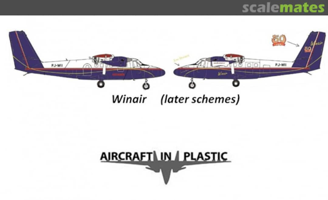 Boxart De Havilland Twin Otter WinAir AIPD-123 Aircraft in Plastic