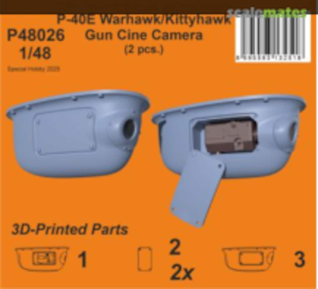 Boxart P-40E Gun Cine camera (2 pcs) P48026 Special Hobby