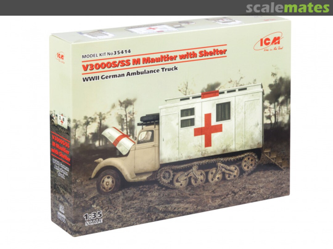 Boxart V3000S/SS M Maultier with Shelter 35414 ICM