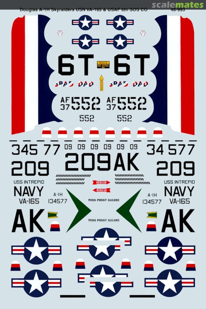 Boxart A-1 Skyraider 48-0993 SuperScale International