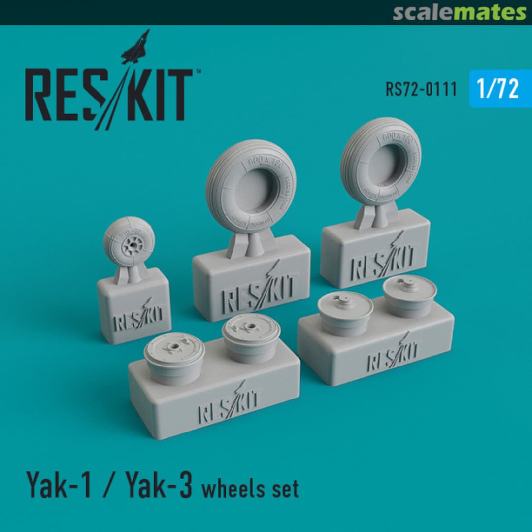 Boxart Yak-1/Yak-3 Wheels Set RS72-0111 ResKit