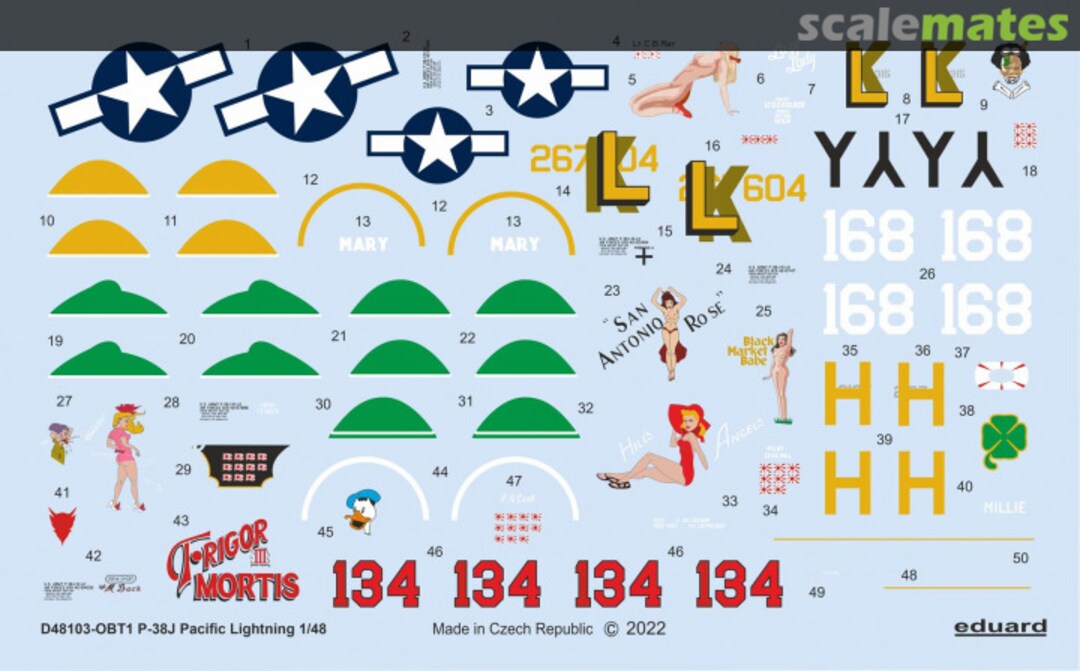 Boxart P-38J Pacific Lightning D48103 Eduard
