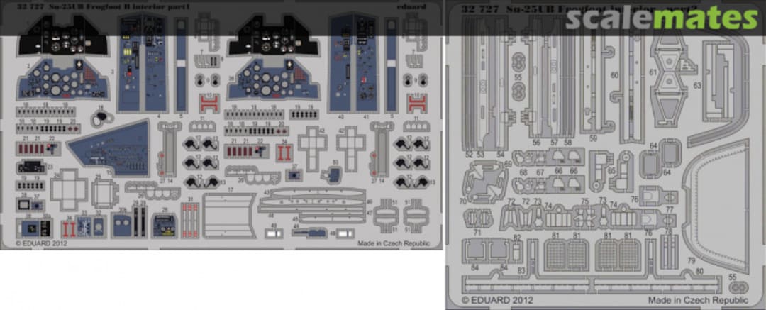 Boxart Su-25UB Frogfoot B interior S. A. 32727 Eduard