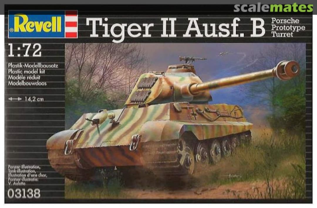 Boxart Tiger II Ausf. B Porsche Prototype Turret 03138 Revell