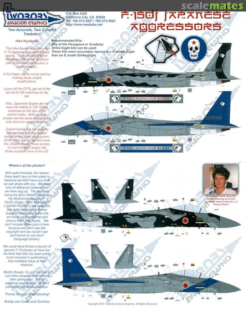 Boxart F-15DJ Aggressors 48-008 TwoBobs Aviation Graphics