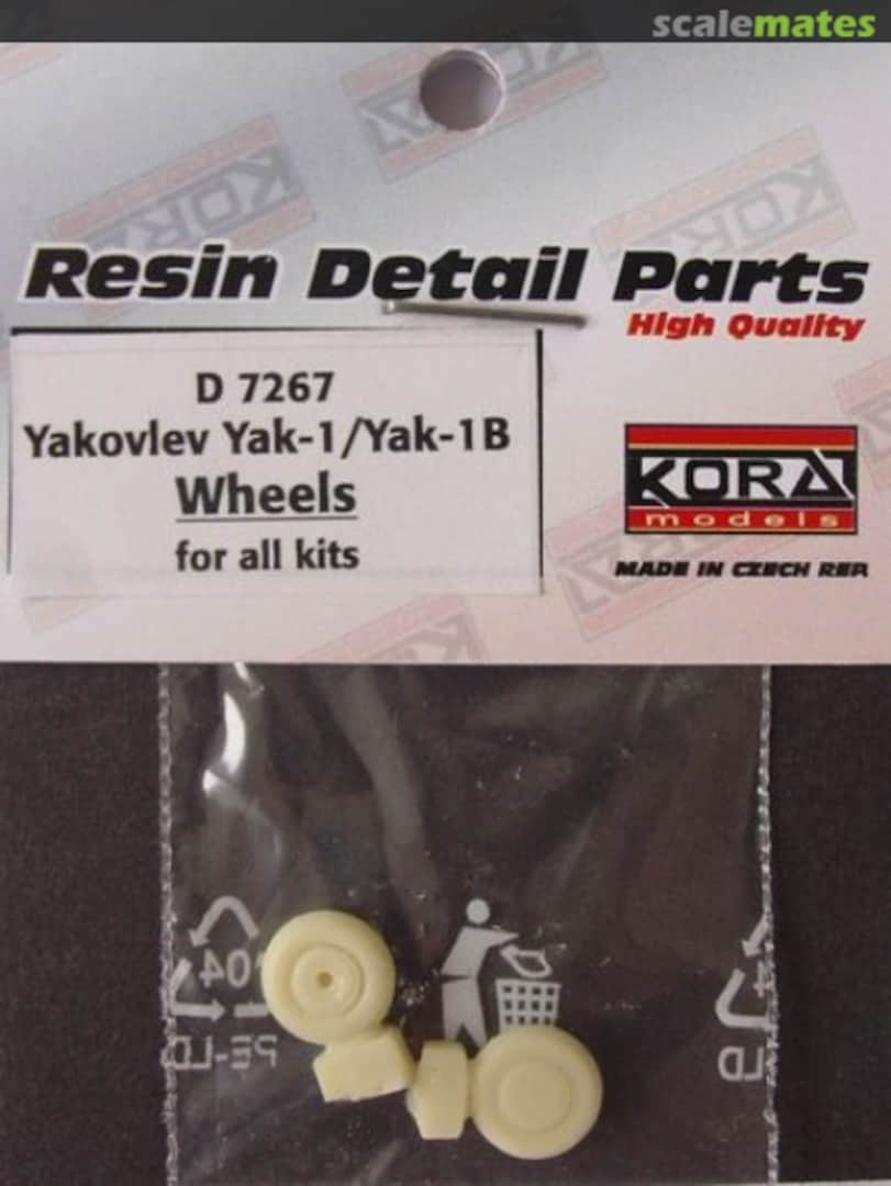 Boxart Yakovlev Yak-1 / Yak-1B wheels D7267 Kora Models