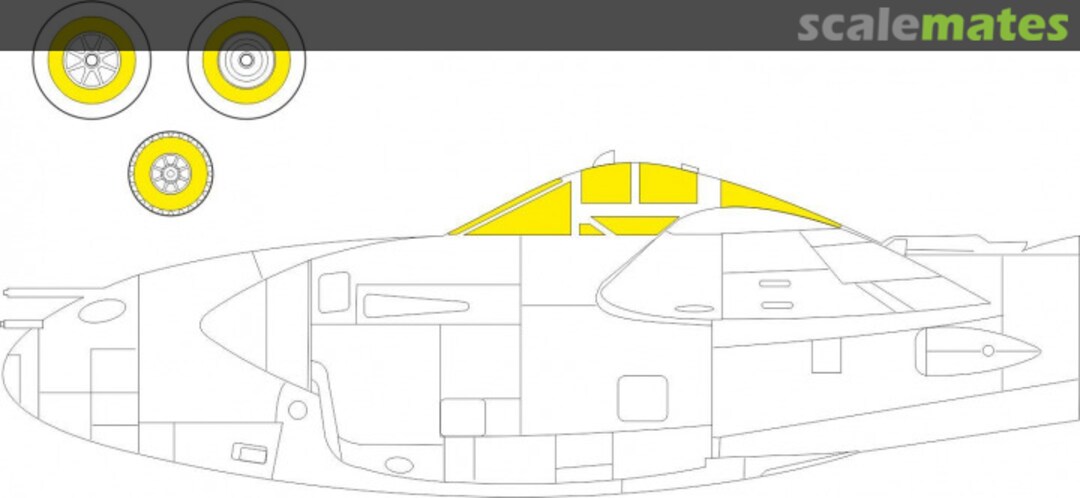 Boxart P-38J masks EX883 Eduard