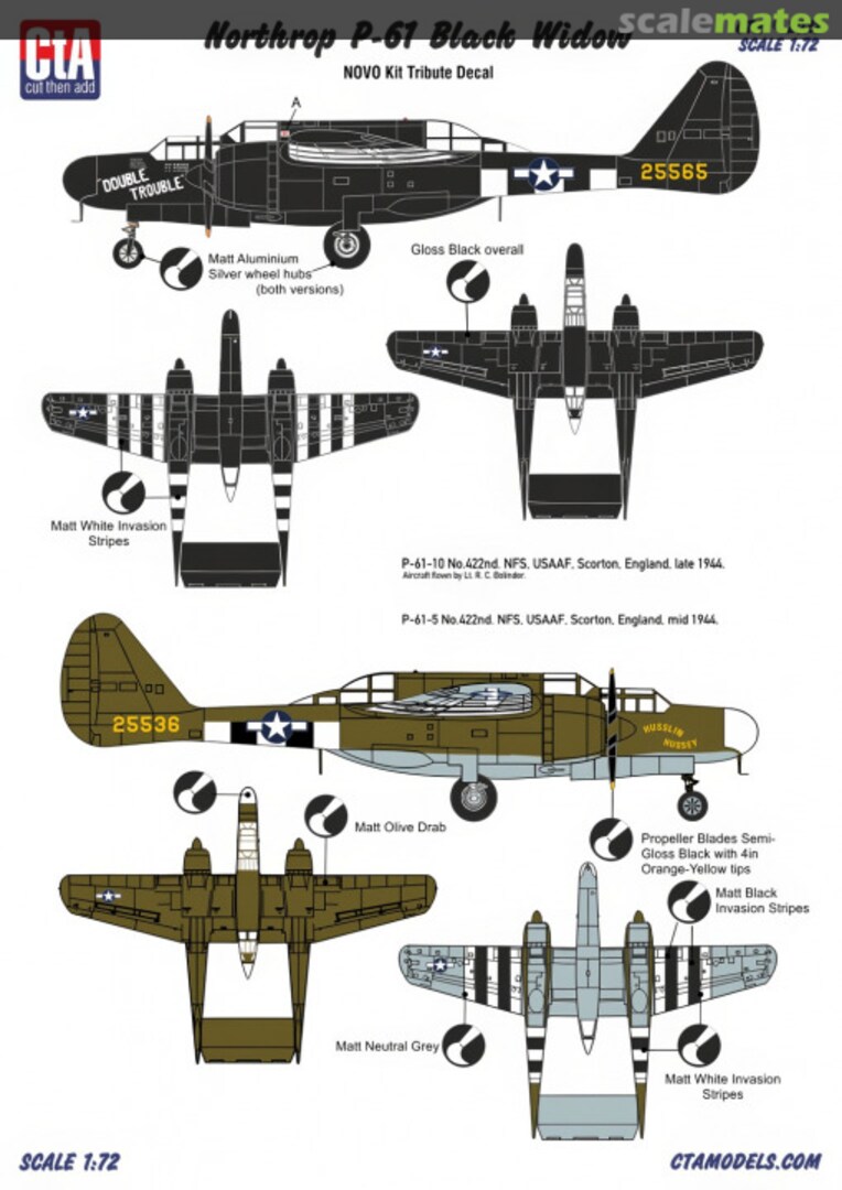 Boxart Northrop P-61 Black Widow CTA-099 CtA Models