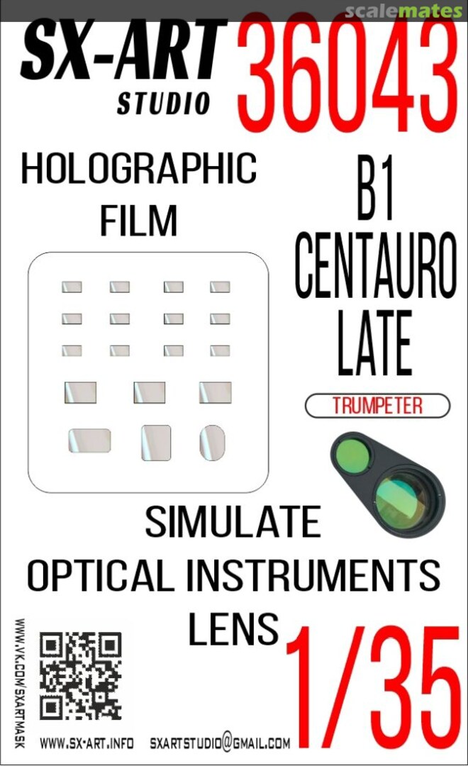 Boxart B1 Centauro, Late holographic film 36043 SX-Art