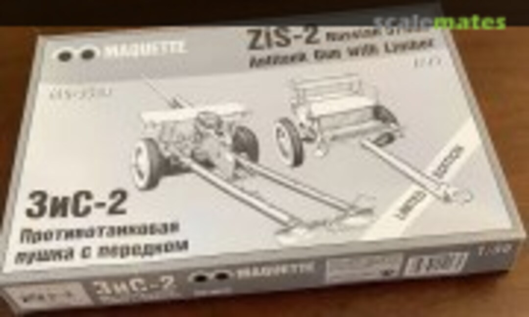 1:35 ZiS-2 Russian 57mm Antitank Gun with Limber (Maquette MQ-3520.1)