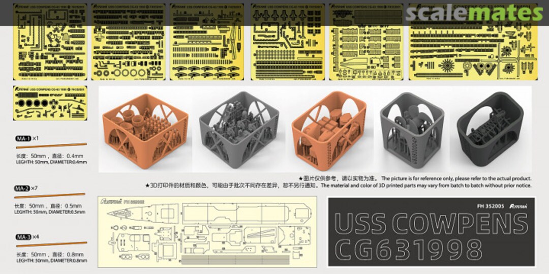 Contents USS Cowpens CG-63 1998 FH5001S FlyHawk Model