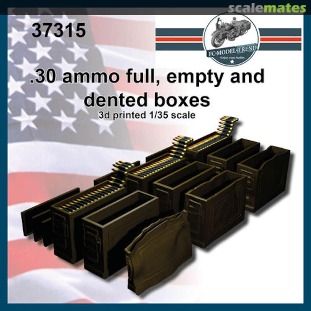 Boxart Dented, empty and full .30 ammo boxes 37315 FC Model Trend