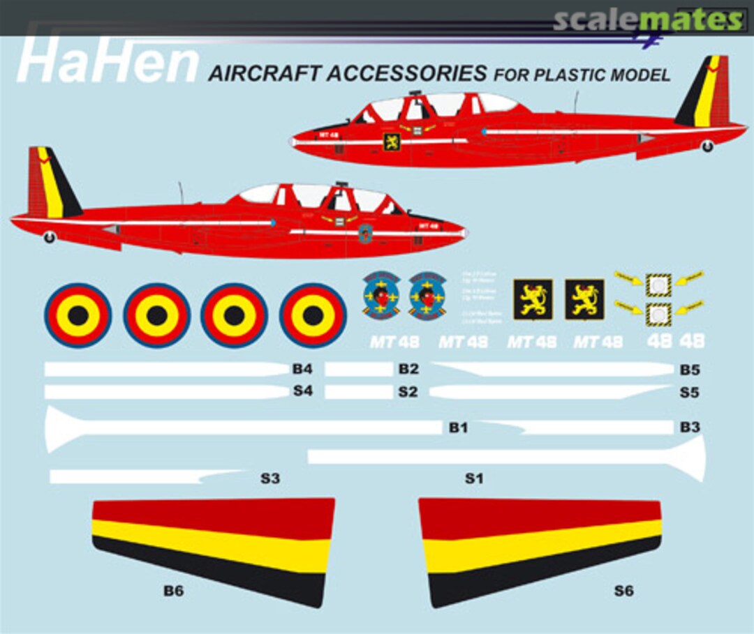 Boxart Fouga Magister CM 170 "Red Devils" 72032 HaHen