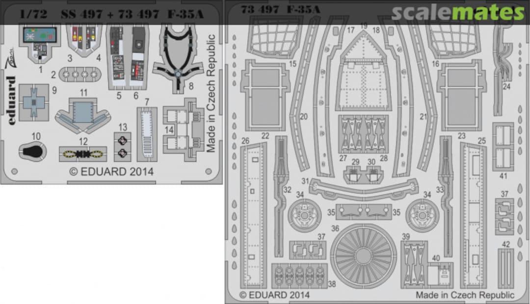 Boxart F-35A S. A. - Italeri - 73497 Eduard