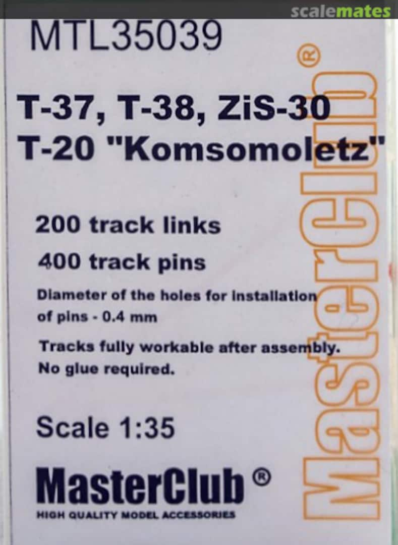 Boxart Tracks for T-37, T-38, T-20 Komsomolets MTL35039 MasterClub