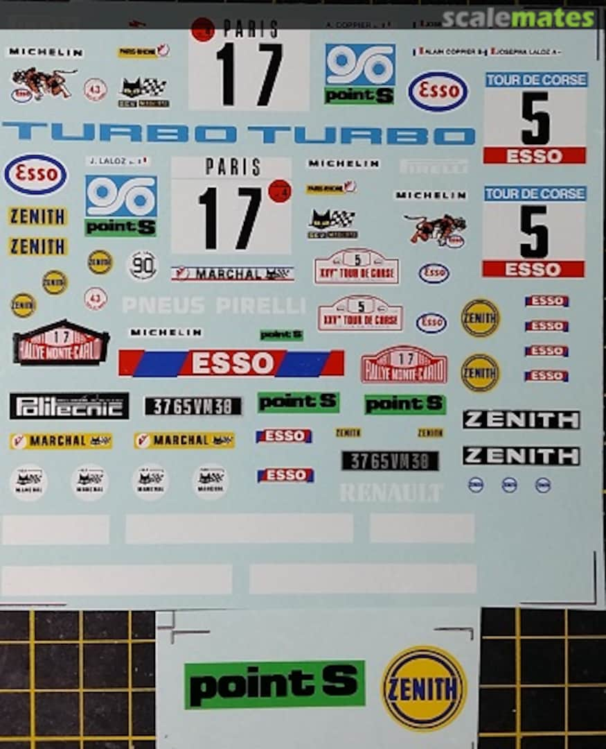 Boxart Renault 5 Turbo Esso 24-388 DMC Decals