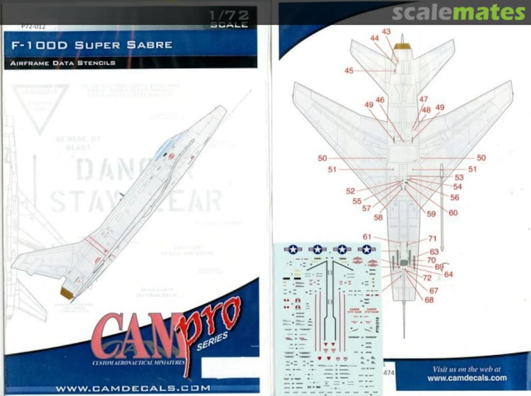 Boxart F-100D Super Sabre P72-012 CAM