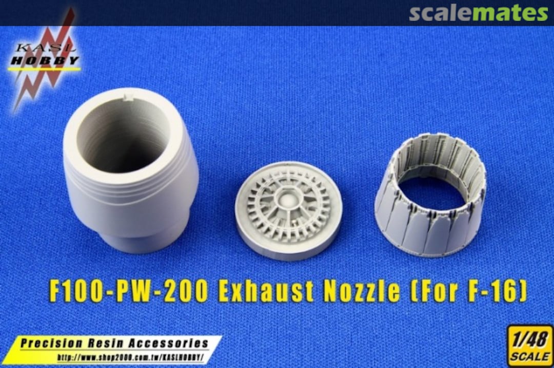 Boxart F100-PW200 Exhaust Nozzles Set K48081 Kasl Hobby