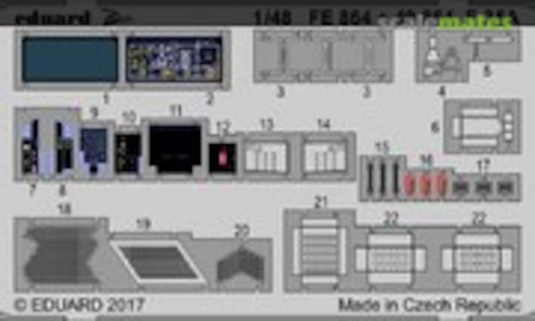 1:48 Lockheed-Martin F-35A Lightning II - Interior PE Details (Eduard FE864)