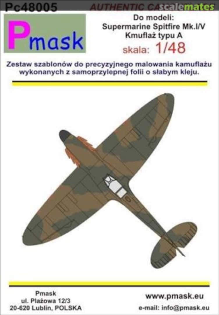 Boxart Supermarine Spitfire Mk.I/V PC48005 Pmask