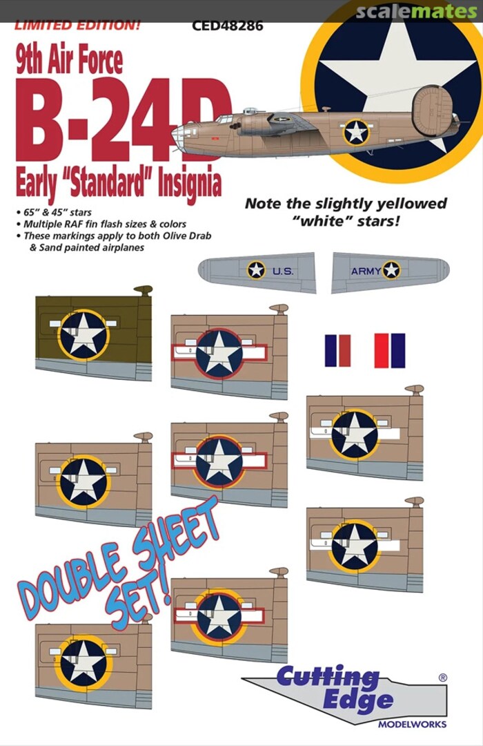 Boxart 9th Air Force B-24D CED48286 Cutting Edge Modelworks