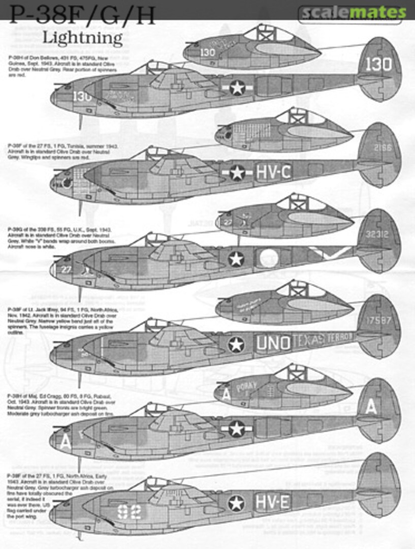 Boxart P-38F/G/H Lightning 4843 Ministry of Small Aircraft Production