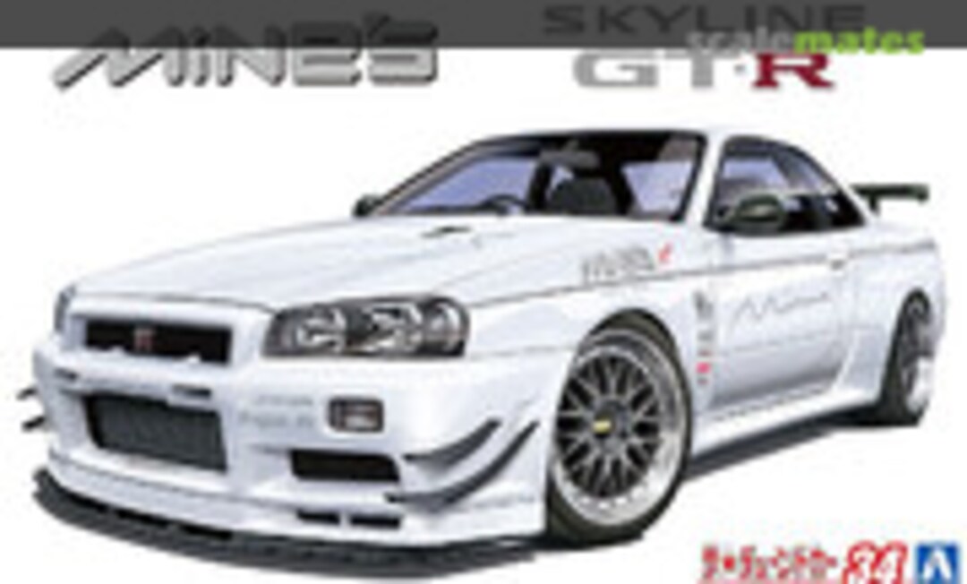 1:24 Mine's BNR34 Skyline GT-R '02 (Aoshima 059869)