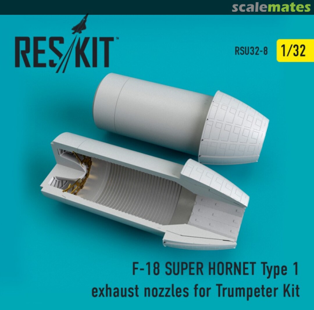 Boxart F-18 (E/G) Super Hornet - exhaust nozzles type 1 RSU32-0008 ResKit