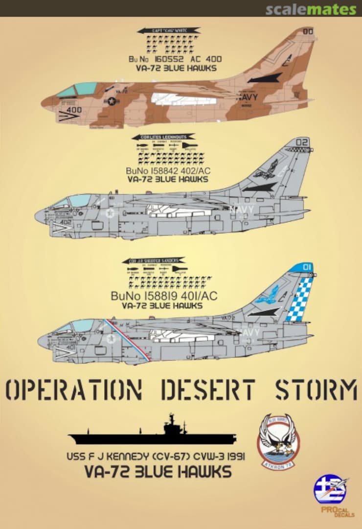 Boxart A-7 Operation Desert Storm 48-103 PROcal Decals