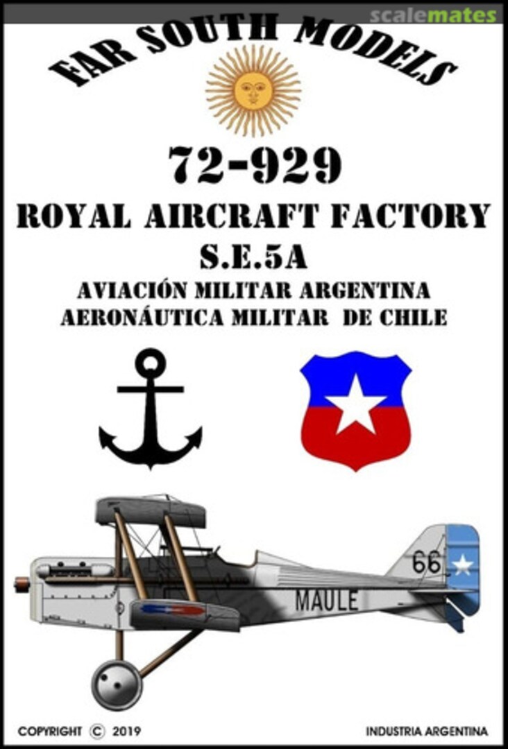 Boxart Royal Aircraft Factory S.E.5A 72-929 Far South Models