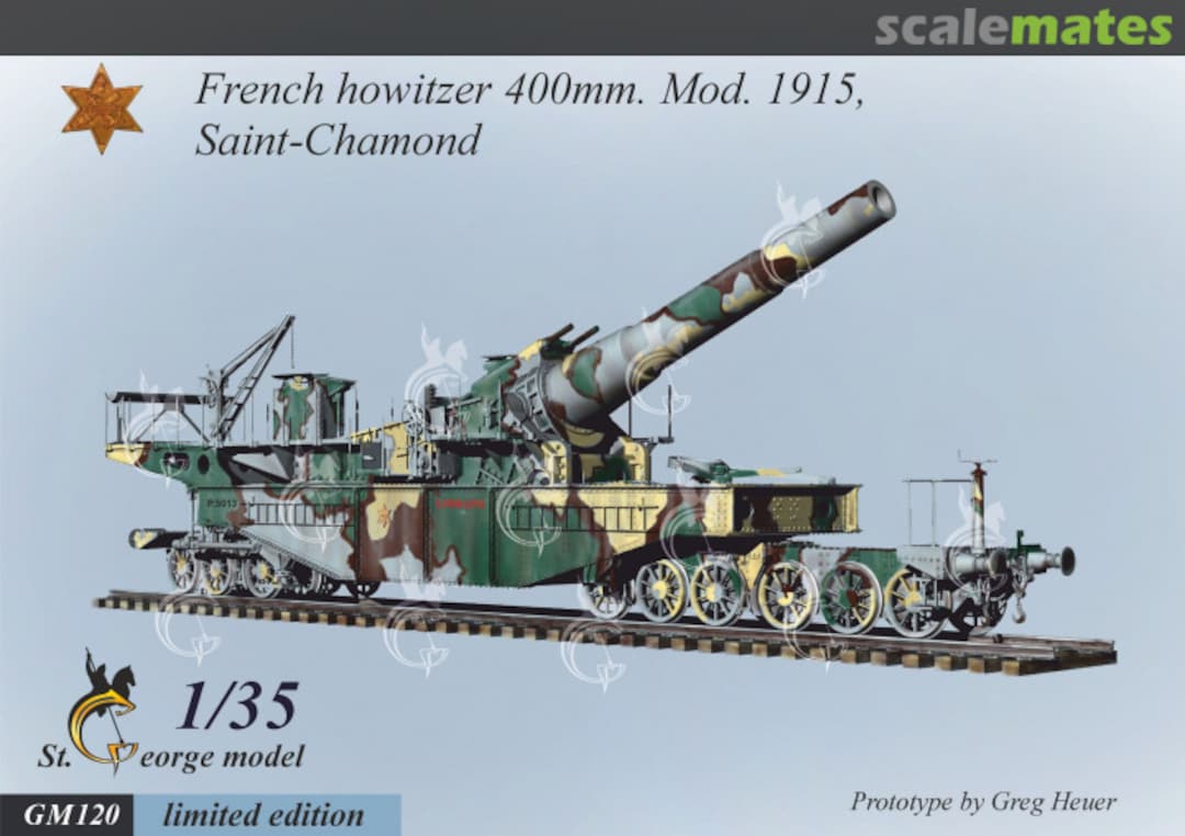 Boxart Howitzer 400mm Mod. 1915, Saint Chamond GM120 St.George Model