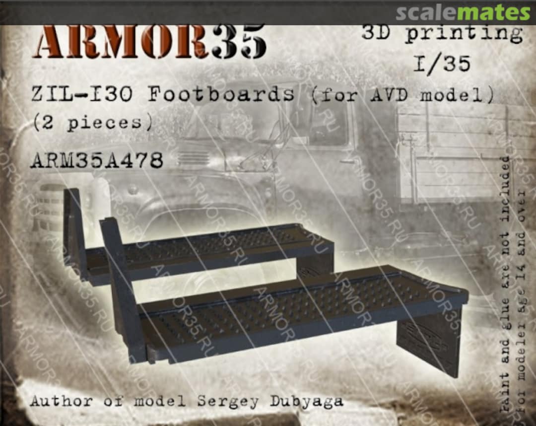 Boxart ZIL-130 Footboards (2 pcs) ARM35A478 Armor35