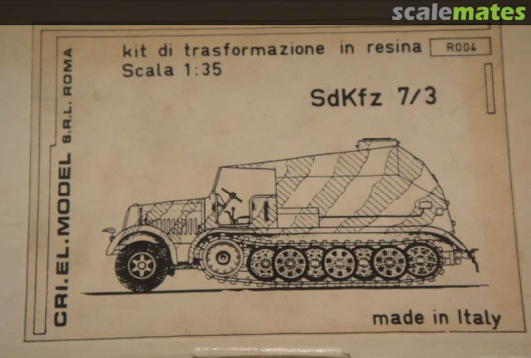 Boxart Sd.Kfz.7/3 Feuerleiterwagen V-2 command vehicle R004 CRIEL.MODEL