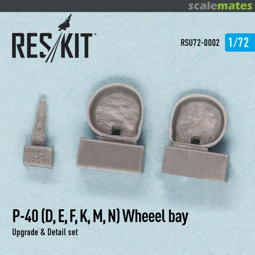 Boxart P-40 (D,E.F,K,M,N) - wheel bay RSU72-0002 ResKit