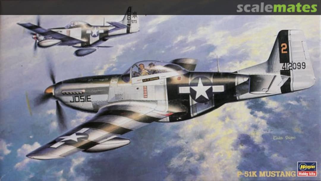 Boxart P-51K Mustang 09015 Hasegawa