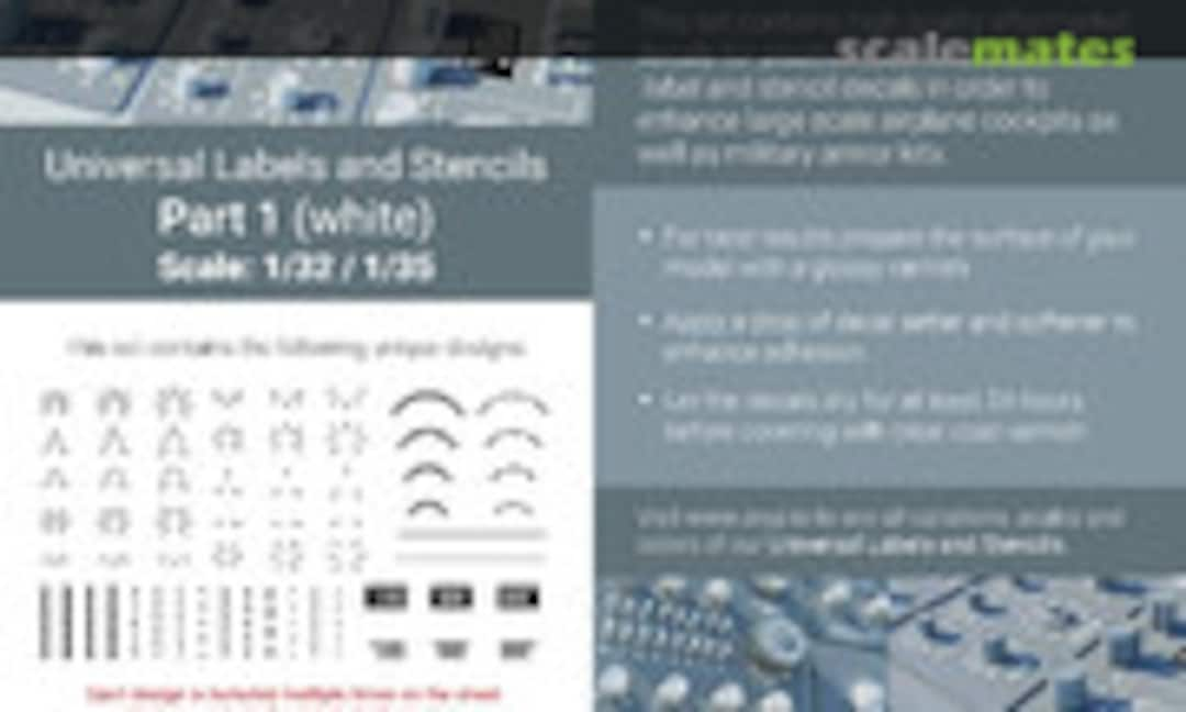 1:32 Universal Labels and Stencils (ANYZ AN001)