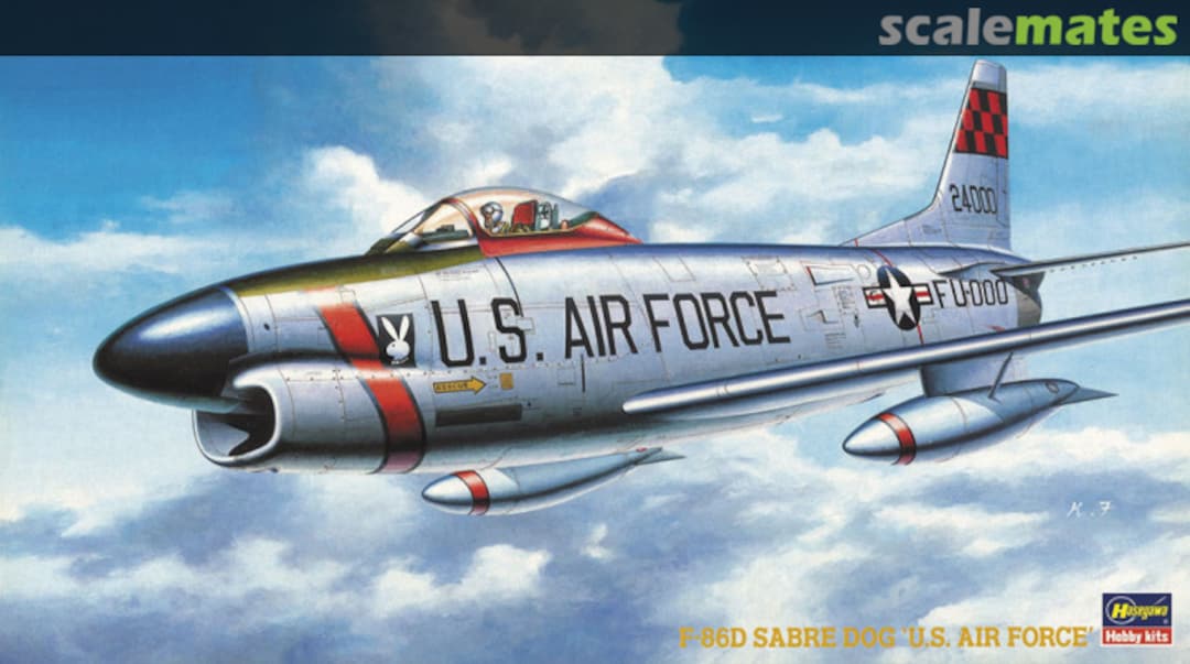 Boxart F-86D Sabre Dog 'U.S. Air Force' BP5 Hasegawa