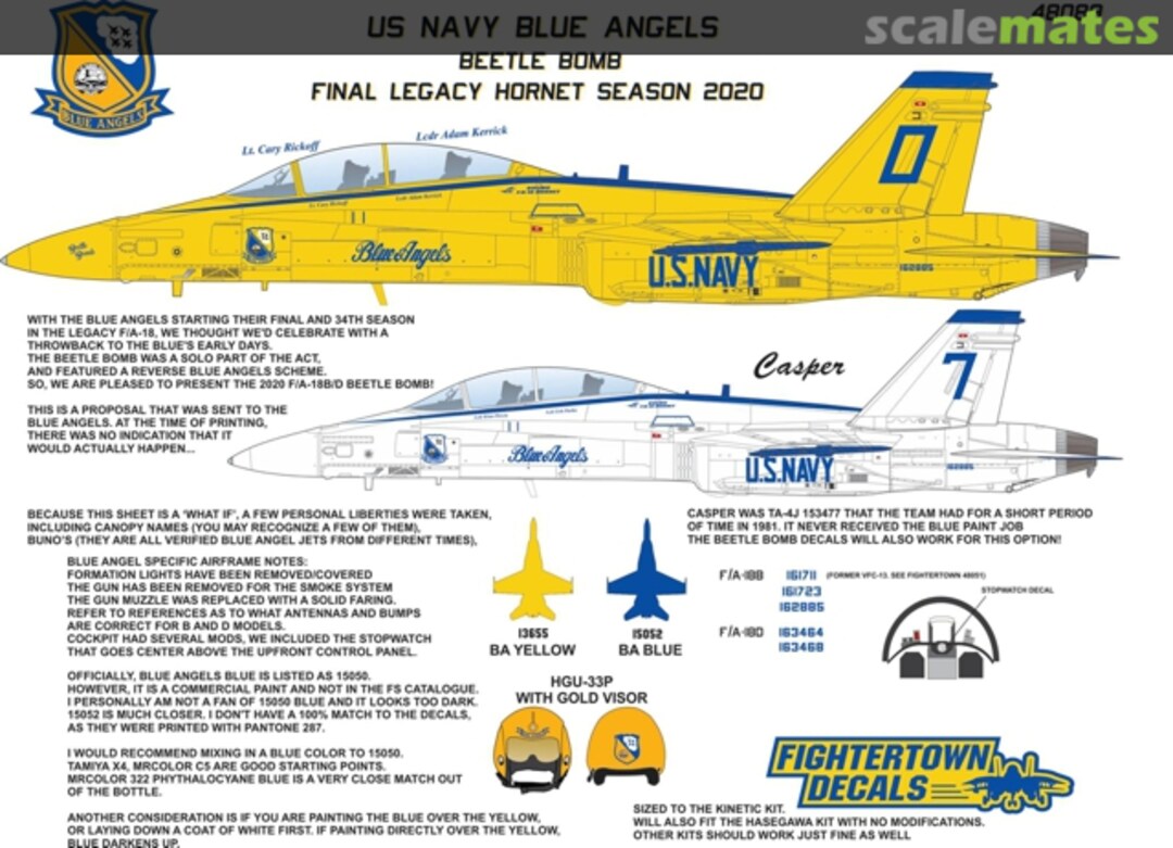 Boxart US Navy Blue Angels FTD 48089 Fightertown Decals